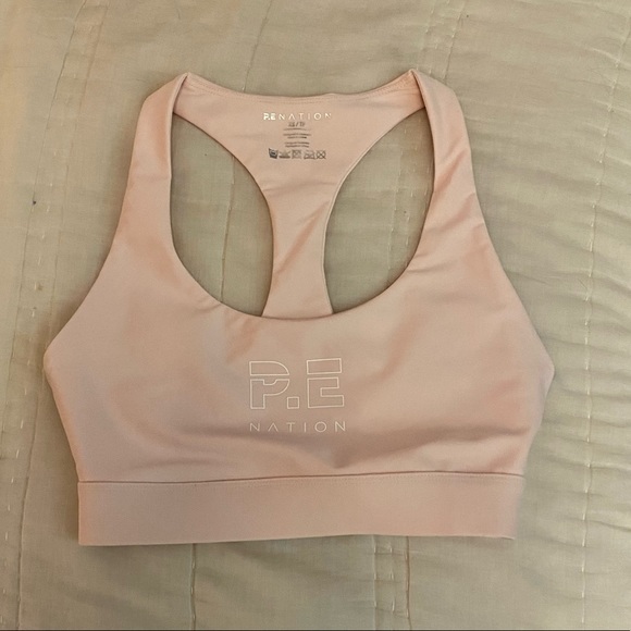 P.E Nation | Womens Light Pink Bra Top NEW - Picture 5 of 8